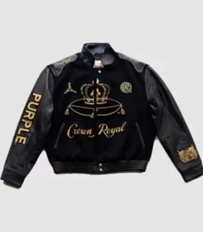 Crown Royal x Purple Brand Varsity Jacket