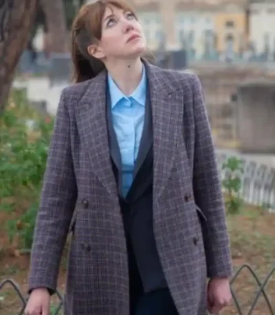 Cunk on Earth 2022 Diane Morgan Brown Coat