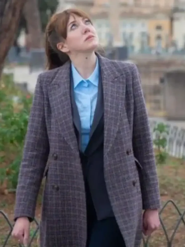 Cunk on Earth 2022 Diane Morgan Brown Coat