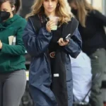 Daisy Jones & The Six 2023 Suki Waterhouse Blue Coat