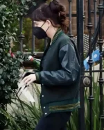Dakota Johnson Am I Ok Varsity Jacket