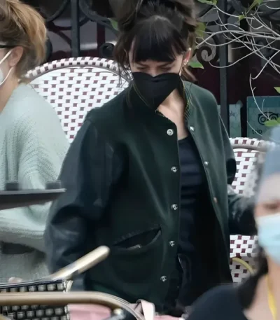 Dakota Johnson Am I Ok Varsity Jacket