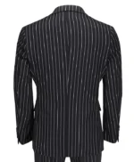 Damian 3 Piece Black White 1920s Fashion Pin Stripe Two Button Suit