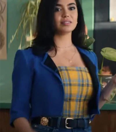 Darby And The Dead 2022 Auli’i Cravalho Cropped Tuxedo Jacket