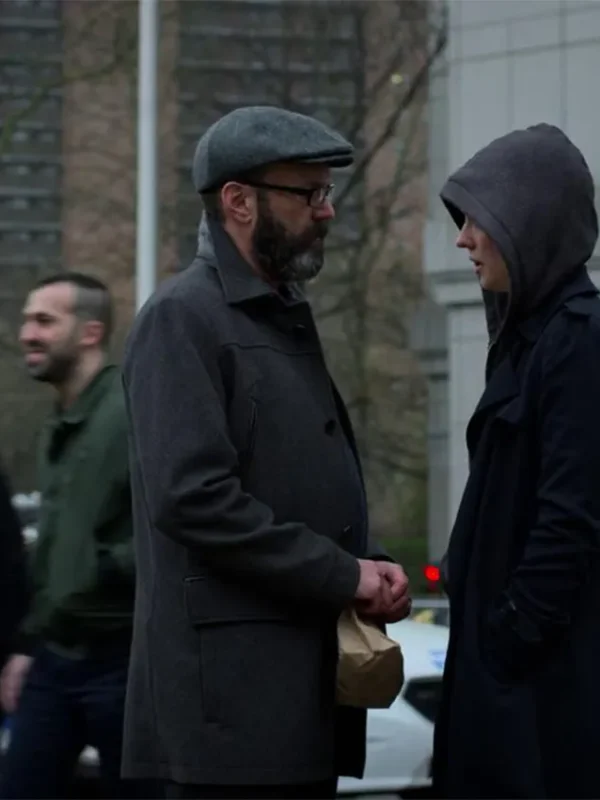 Daredevil Mitchell Ellison Grey Wool Coat