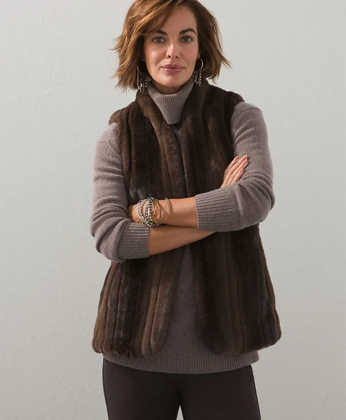 Brown Fur Vest Brown Fur Vest