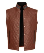 Davis Collins Ransom Canyon S01 Leather Quilted Vest