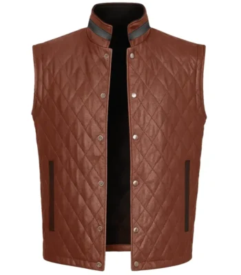 Davis Collins Ransom Canyon S01 Leather Quilted Vest