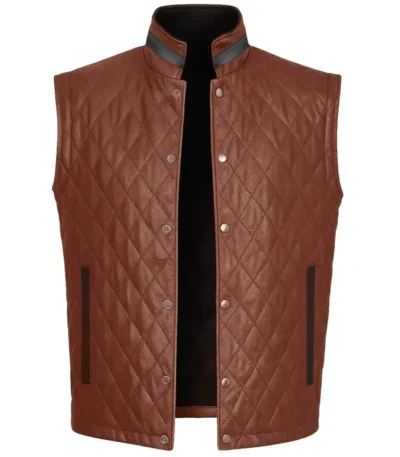 Davis Collins Ransom Canyon S01 Leather Quilted Vest