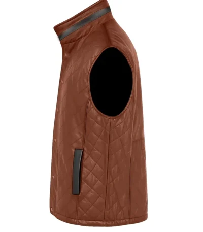 Davis Collins Ransom Canyon S01 Leather Quilted Vest
