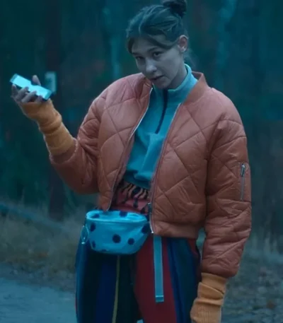 Dead End 2022 Maja Wolska Orange Quilted Jacket