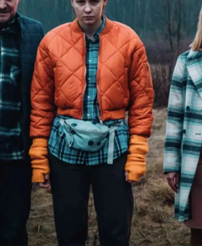 Dead End 2022 Maja Wolska Orange Quilted Jacket Dead End 2022 Maja Wolska Orange Quilted Jacket