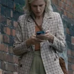 Denise Gough The Stolen Girl Plaid Blazer