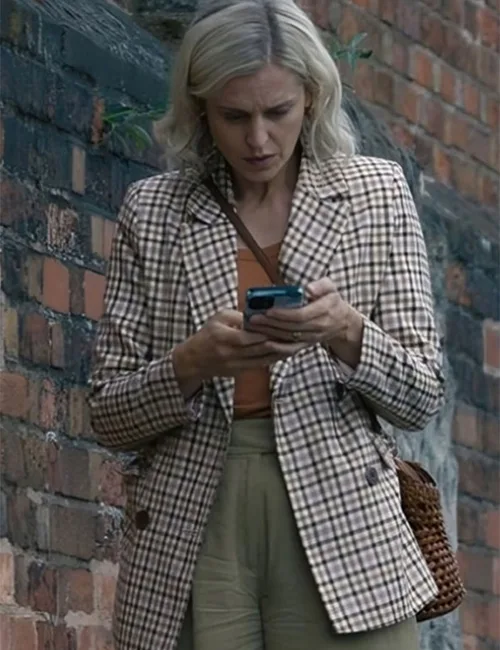 Denise Gough The Stolen Girl Plaid Blazer Denise Gough The Stolen Girl Plaid Blazer