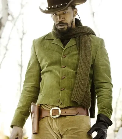 Django Unchained Jamie Foxx Green Jacket