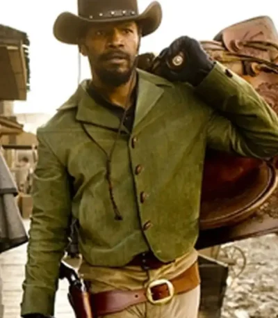 Django Unchained Jamie Foxx Green Jacket