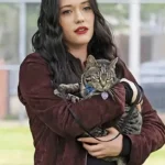 Dollface Jules Wiley Brown Suede Leather Jacket