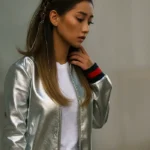 Dollface S01 EP09 Madison Maxwell Silver Jacket