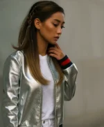 Dollface S01 EP09 Madison Maxwell Silver Jacket