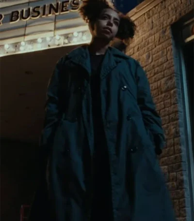 Door Mouse 2022 Hayley Law Blue Trench Coat