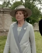 Downton Abbey A New Era Isobel Merton Grey Cotton Coat