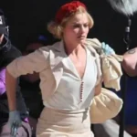 Dreamland 2023 Margot Robbie Cropped Blazer
