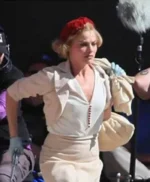 Dreamland 2023 Margot Robbie Cropped Blazer
