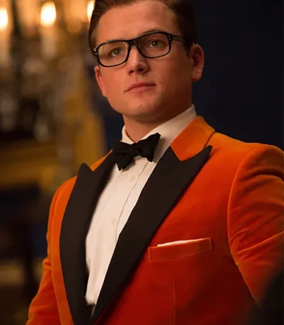 Eggsy Kingsman The Golden Circle Velvet Blazer