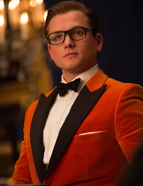 Eggsy Kingsman The Golden Circle Velvet Blazer Eggsy Kingsman The Golden Circle Velvet Blazer