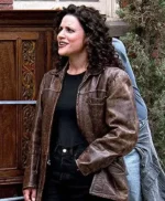 Elaine Benes Seinfeld Brown Leather Jacket