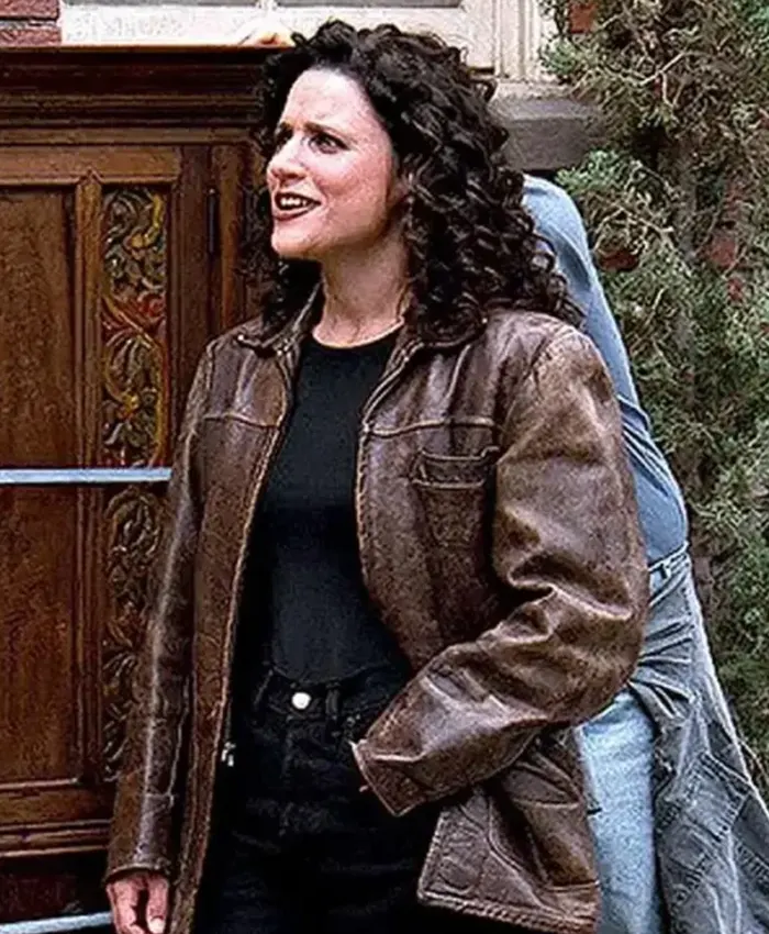 Elaine Benes Seinfeld Brown Leather Jacket Elaine Benes Seinfeld Brown Leather Jacket