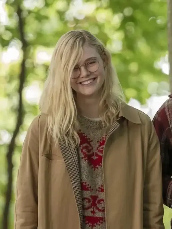 Elle Fanning All The Bright Places Violet Markey Brown Coat