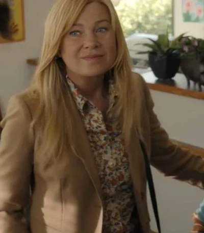 Ellen Pompeo Good American Family Brown Blazer