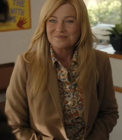 Ellen Pompeo Good American Family Brown Blazer