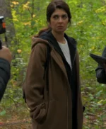 Ema Garay Caught S01 Brown Hooded Coat