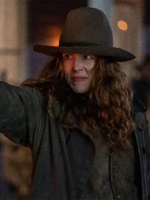 Emily Bett Rickards Calamity Jane 2024 Long Coat