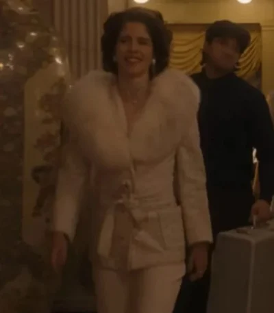 Emily Bett Rickards Queen Of The Ring White Coat