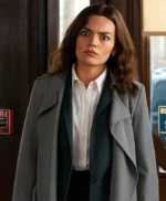 Emma Mackey Ella McCay Grey Trench Coat