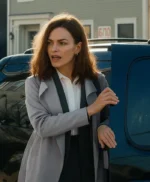 Emma Mackey Ella McCay Grey Trench Coat