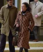 Empire Of Light Olivia Colman Plaid Trench Coat