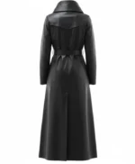Erica Black Genuine Women’s Leather Long Coat