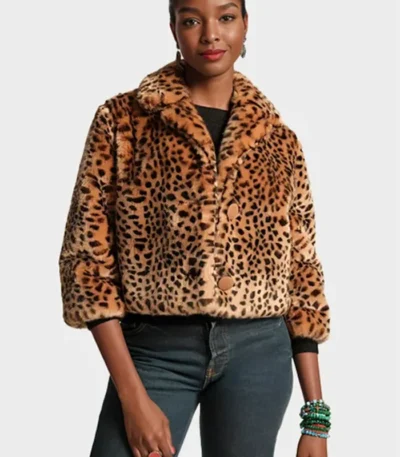 Erika Jacket Fur Leopard