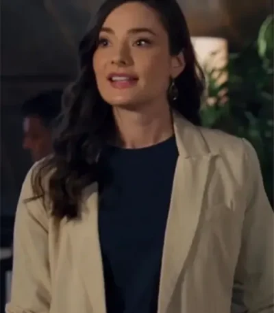 Eva Bourne Make Me A Match Beige Blazer