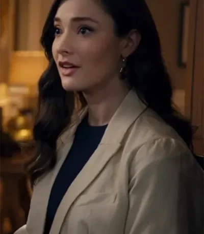 Eva Bourne Make Me A Match Beige Blazer