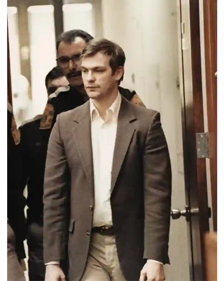 Evan Peters Dahmer Monster The Jeffrey Dahmer Story S01 Blazer Evan Peters Dahmer Monster The Jeffrey Dahmer Story S01 Blazer