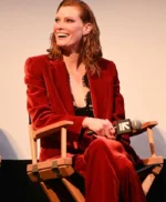 Evil Dead Rise 2023 Alyssa Sutherland Red Velvet Blazer
