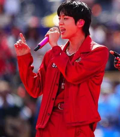 FIFA Halftime Show 2026 Jin Red Jacket