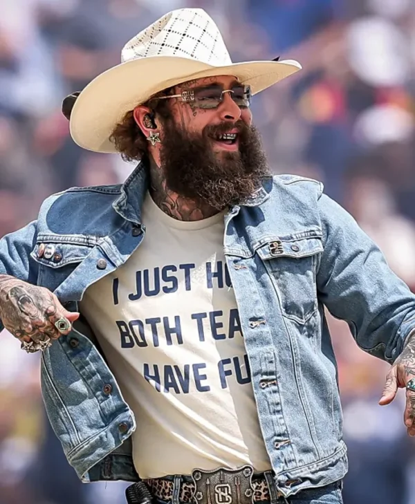 FIFA Halftime Show 2026 Post Malone Denim Jacket