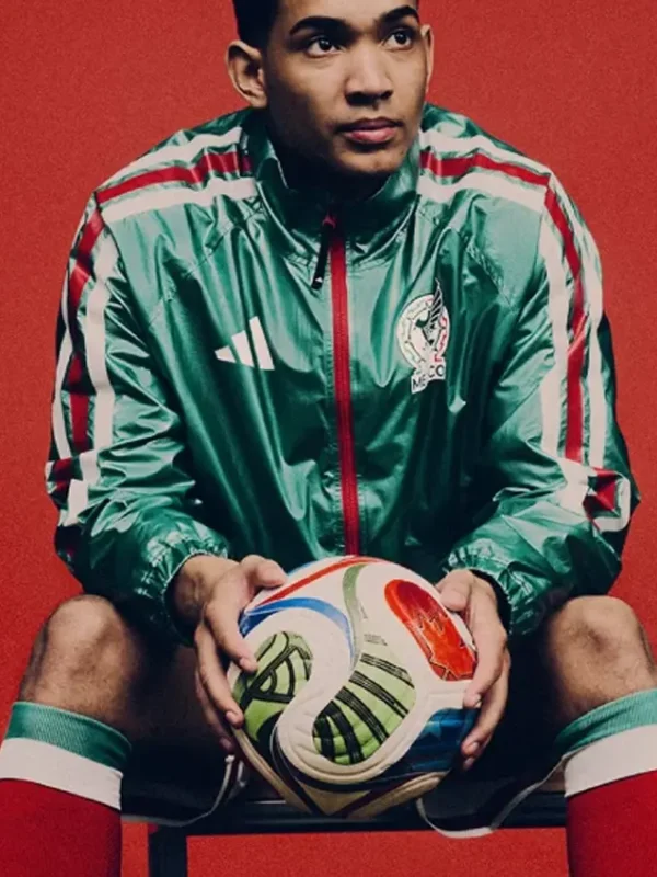 2026 FIFA Adidas Mexico Home Anthem Green Soccer Jacket