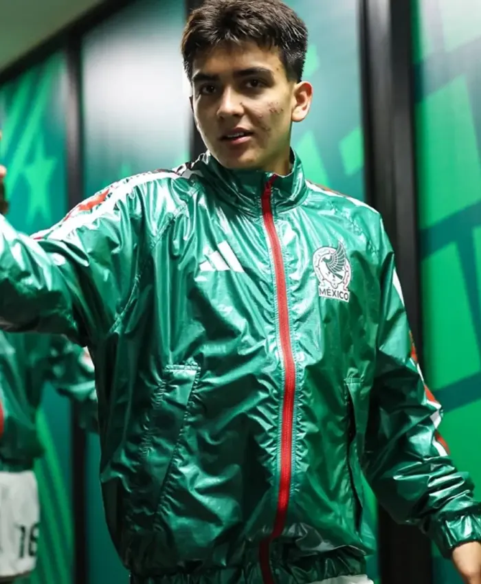 2026 FIFA Adidas Mexico Home Anthem Green Soccer Jacket
